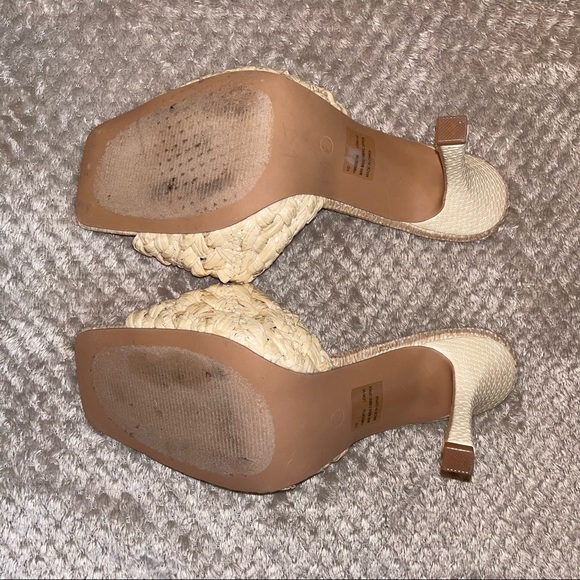 Cape Robbin  woven straw slide high heel sandals - Picture 12 of 12